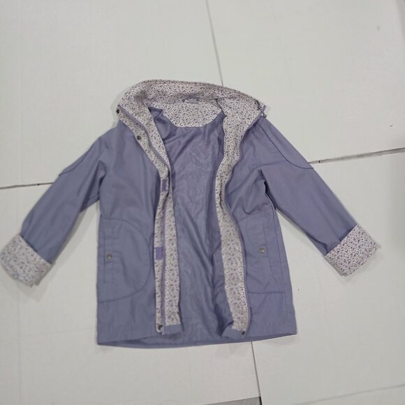 Blair women's lightweight zip/snap jacket front pockets coat size L. - Picture 11 of 16